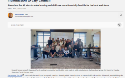 Nonprofit looking to combat Steamboat livability crisis presents formal introduction to City Council