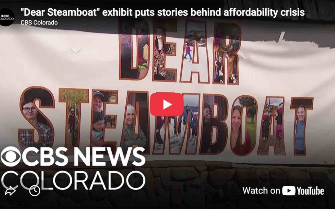 A screenshot from the CBS segment on Dear Steamboat