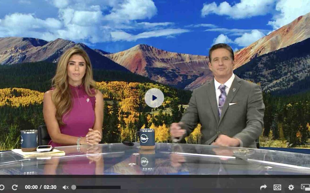 A still image from the 9news segment about Dear Steamboat